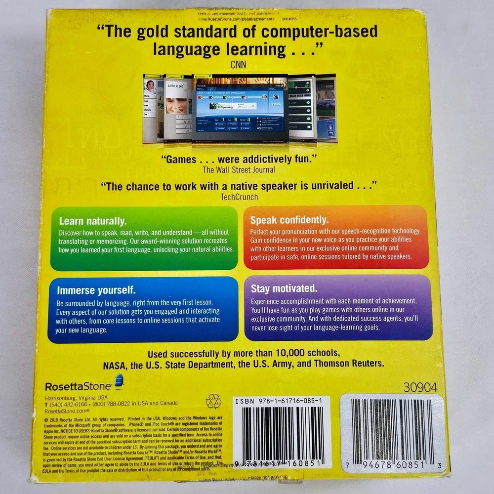 Rosetta Stone‎ Spanish Latin America Levels 1 2 3 4 5 Totale PC Mac Box Set